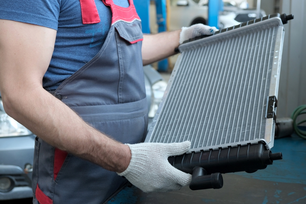 Pièce défectueuse d'un radiateur